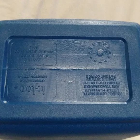 Vintage Little Playmate by Igloo Cooler Lunchbox Holds 6 - 8 12 Ounce Cans Blue - Picture 5 of 12